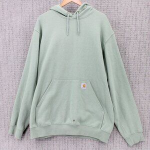 Carhartt Hoodie Mens XL Brown/Tan Pullover Casual Loose Fit Drawstring Outdoor